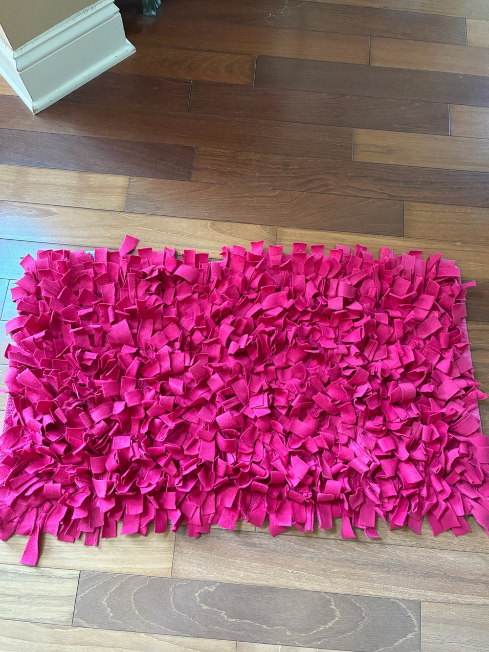 Hot Pink Shaggy Accent Rug